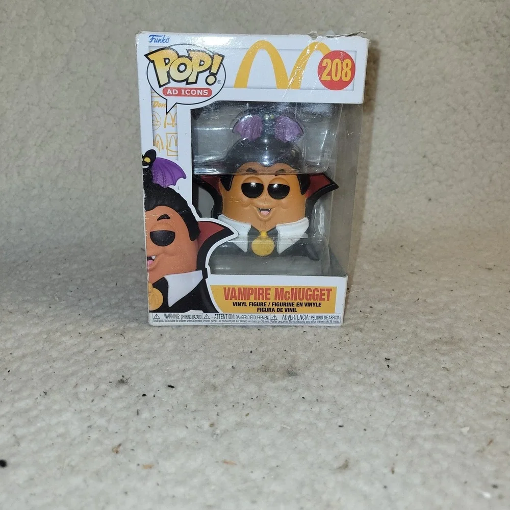 Funko Pop Ad Icons McDonald's Vampire McNugget #208 Vinyl Figure w/ Box...